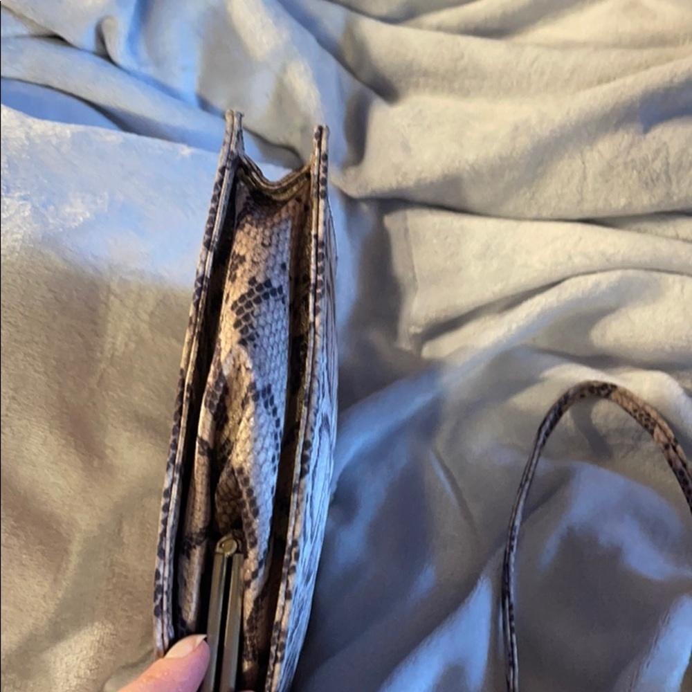Enzo Angiolini Brown Snakeskin Print MicrofiberBag - Picture 6 of 15